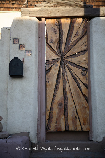 Santa Fe, New Mexico, door, doorway, color photo